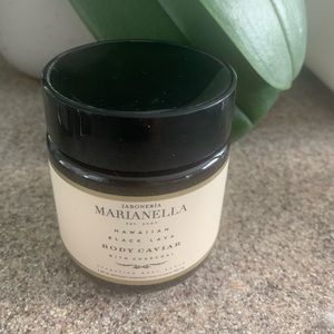 Hawaiian black lava body caviar with charcoal